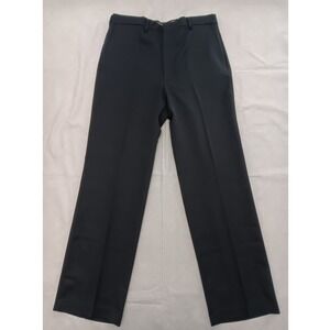 Vintage Sears Oakton Ltd Flexslax Navy Blue Dress Pants Mens 34x32 Made in USA